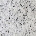 Primer plano de Pasto Sintético Blanco.