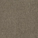 Detalle de la entrada modular Alfombra, con una superficie de tela marrón texturizada con un patrón tejido y sutiles variaciones de color y dirección del hilo.